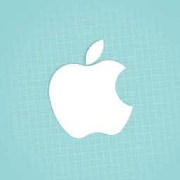 Free flat apple logo