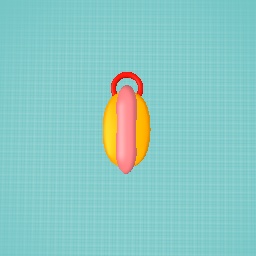 Hot dog key ring