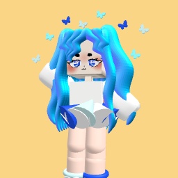 Blue girl Kawaii