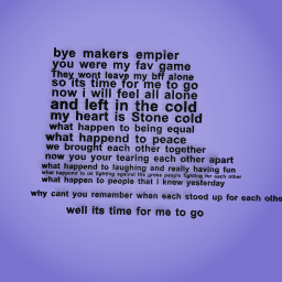good bye