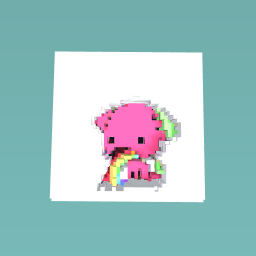 Watermelon kitty vomiting rainbows