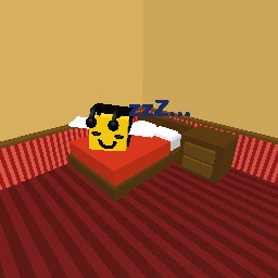 Bee sleeping in hotel room :]