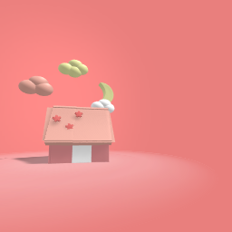 My Own Chilling Peach CherryBlossom House