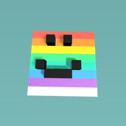 Rainbow face