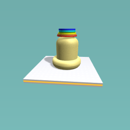 rainbow pancake sunhat