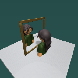 A girl in the mirror