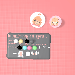 bunnie squad card