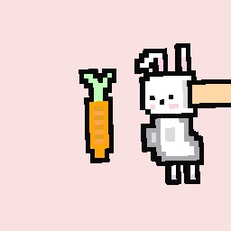 chubby bunny want carrot