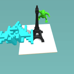 the evil moster and the saver blue