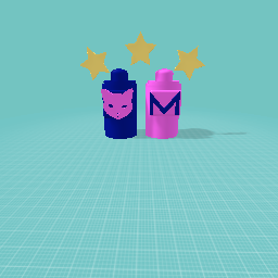 A boy and girl bottle