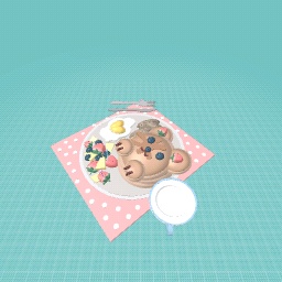 cute bear breakfast