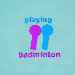 playing badminton