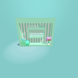 Cute green shop