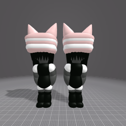 Twin dark cats