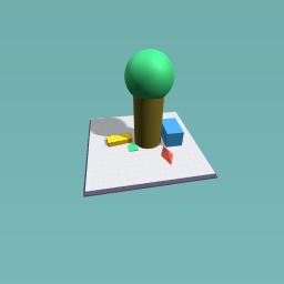 Chrismas tree with gifts on the botton