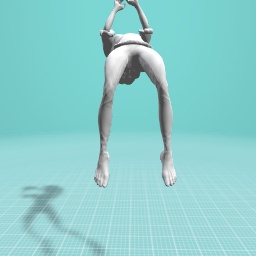 Backflip person