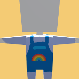 Rainbow overalls <3