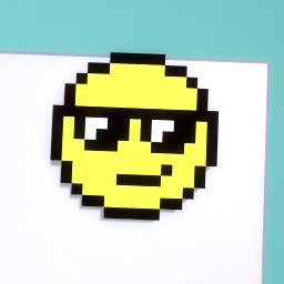 Swag emoji pixelart