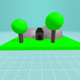 The woods with a hut ( frist creation so don’t judge me ok )