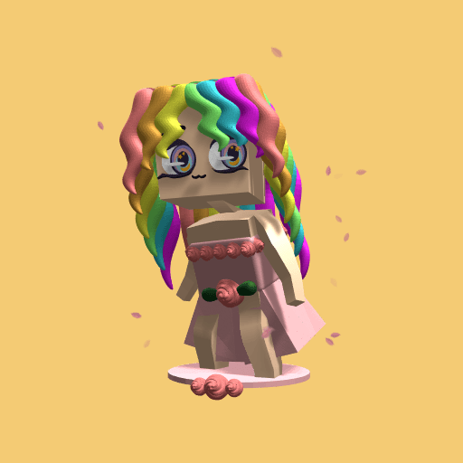 Cheap rainbow girl!