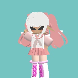 Cute pink school outfit