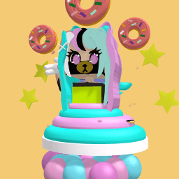 donut cup cake girl