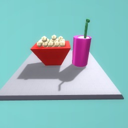popcorn with a drink