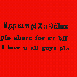 plz follow me