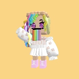 Cute rainbow girl