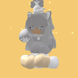 gray cat girl - CURRENTLY FREE ♡