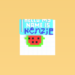 Watermelon name tag