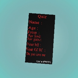 Quiz by H7S