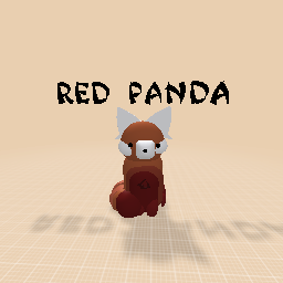 3D Red Panda <3