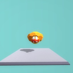 The evil clown's face