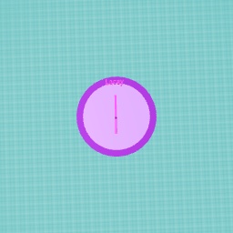 Laceys pink clock