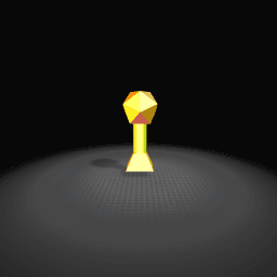 Golden trophy