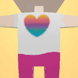Rainbow heart pajamas
