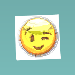 The happy winky emoji