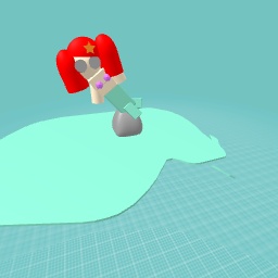 Mermaid, having a swim of her life