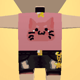 Cute cat shirt with no blush