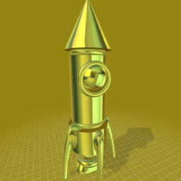 Gold SM3DW Rocket