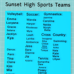 Sunset High Sports Teams