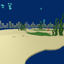 King T’s Underwater city for the bob movie