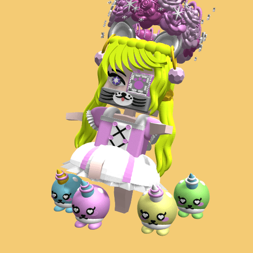 Cat unifrom a bit pinkish