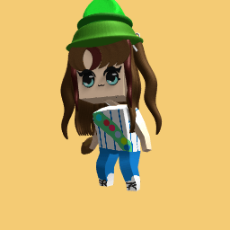 Grl scout with a girl scout cookie