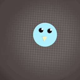 Cute blue-bird face