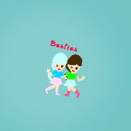 Besties pose