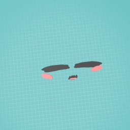 Cute smile with vampire teeth