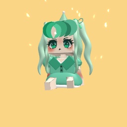 Cute bday girl in green!