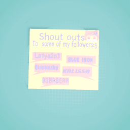 Shout outs:3